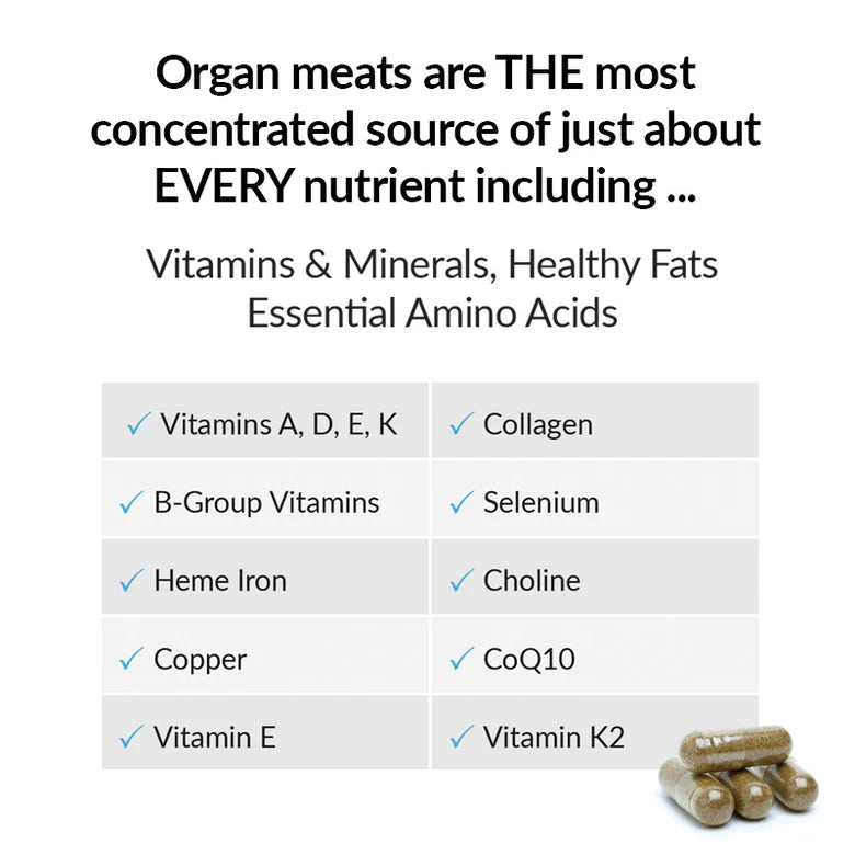 Primal Energy - Grass Fed Beef Liver Capsules